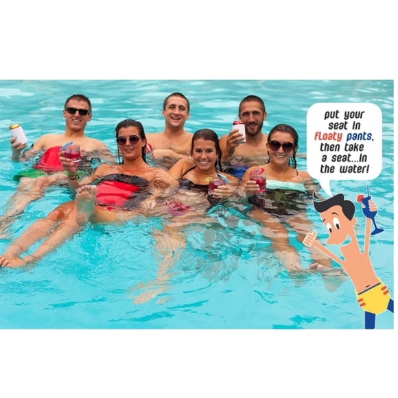 Floaty Pants Thong Pool Party in Your Pants Jacket Floatie Medium Adjustable New - Picture 6 of 12